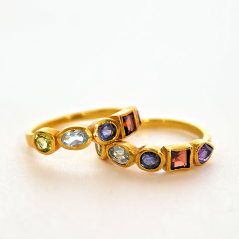Mixed Gems Ring