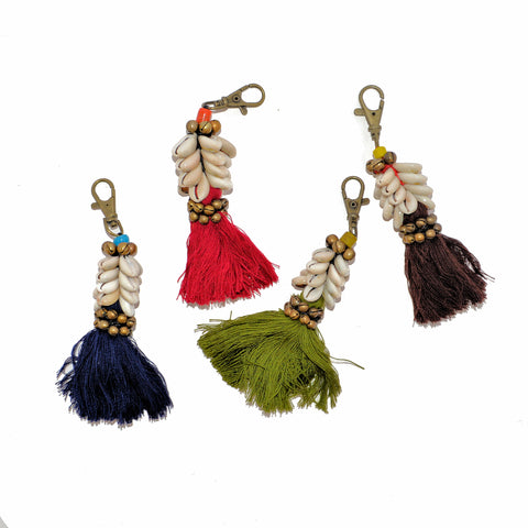 Shell Tassel Keychain