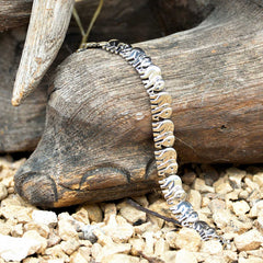 Elephant Caravan Laying Flat Bracelet