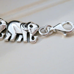 Elephant Caravan Laying Flat Bracelet