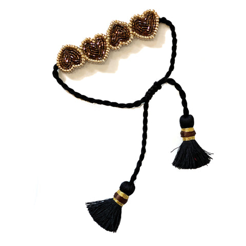 Olivia Dar Mini Heart Bracelet - Bronze
