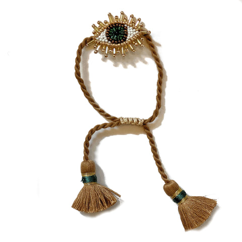 Olivia Dar Mini Eye Bracelet - Green