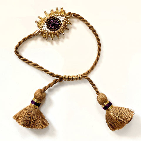 Olivia Dar Mini Eye Bracelet - Purple