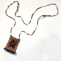 Olivia Dar Talisman Necklace - Star - Blue