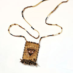 Olivia Dar Talisman Necklace - Eye - Gold