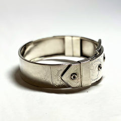 Vintage Silver Buckle Cuff Bracelet
