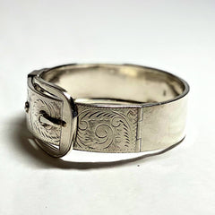 Vintage Silver Buckle Cuff Bracelet