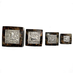Water Buffalo Horn Nesting Boxes (Set of 4)