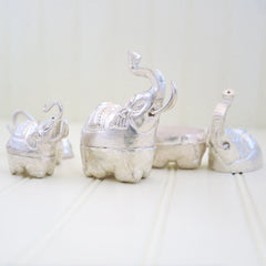Silver Plate Elephant Box