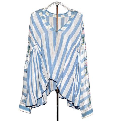 injiri Guler 20 - Blue Stripe Top