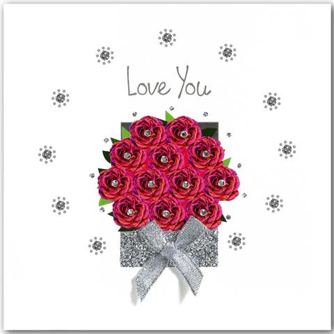Jaab Cards - Rose Box Love You