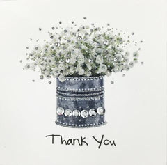 Jaab Cards - Silver Thank You Card