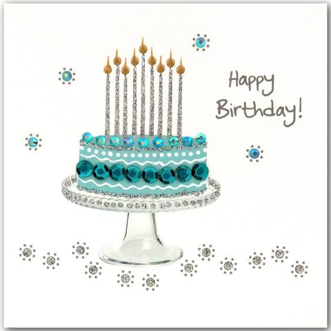 Jaab Cards - Turquoise Birthday Cake