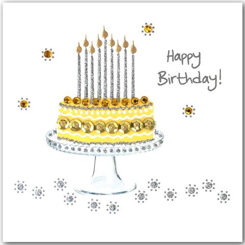 Jaab Cards - Yellow Birthday Cake