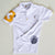 White Distressed Elephant Polo Shirt