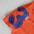 Orange Distressed Elephant Polo Shirt