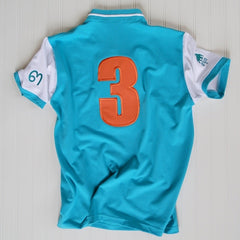 Turquoise & White Elephant Polo Jersey