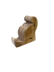 Wooden Elephant Phone Holder